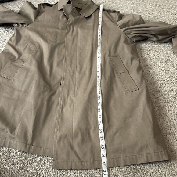 London Fog Maincoats Trench Coat Men’s 44R Khaki Tan Lined Gorpcore Old Money - Picture 13 of 15